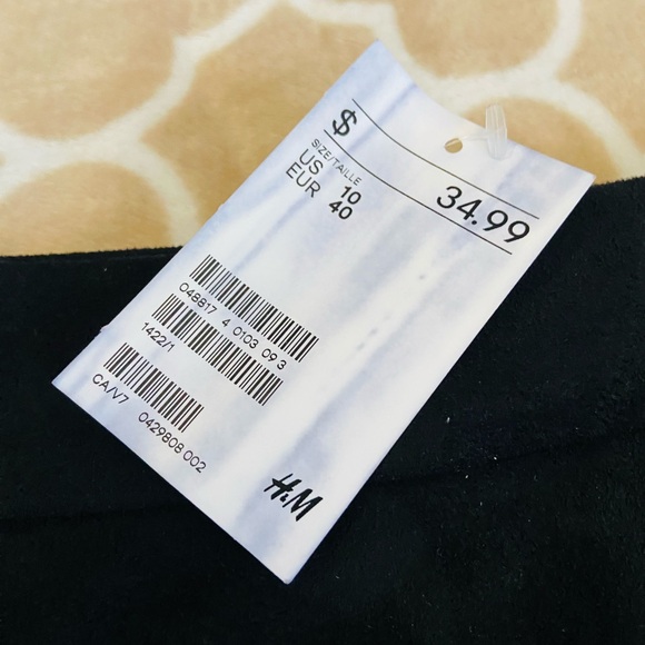 Black Faux Suede Mini Skirt - Picture 5 of 5